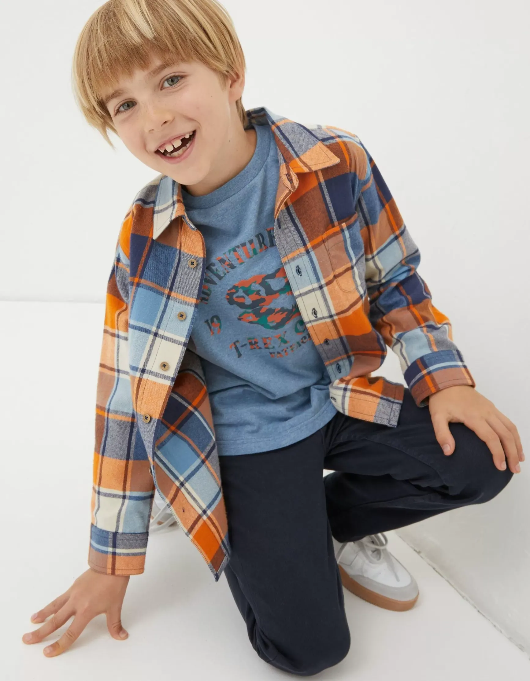 FatFace Arlo Check Shirt|Boys View All