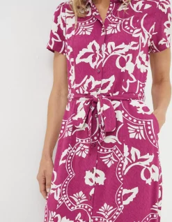 FatFace Aster Wallpaper Floral Midi Dress|Women View All