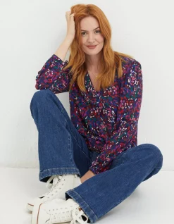 FatFace Aurelia Abstract Marks Tunic|Women Tops & T-Shirts