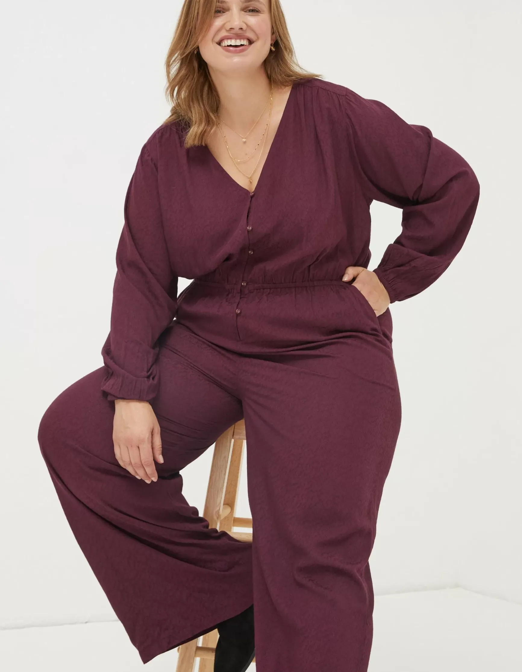 FatFace Avery Wide Leg Jumpsuit|Women View All