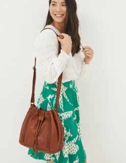 FatFace Awna Leather Bucket Bag|Women View All