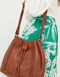 FatFace Awna Leather Bucket Bag|Women View All