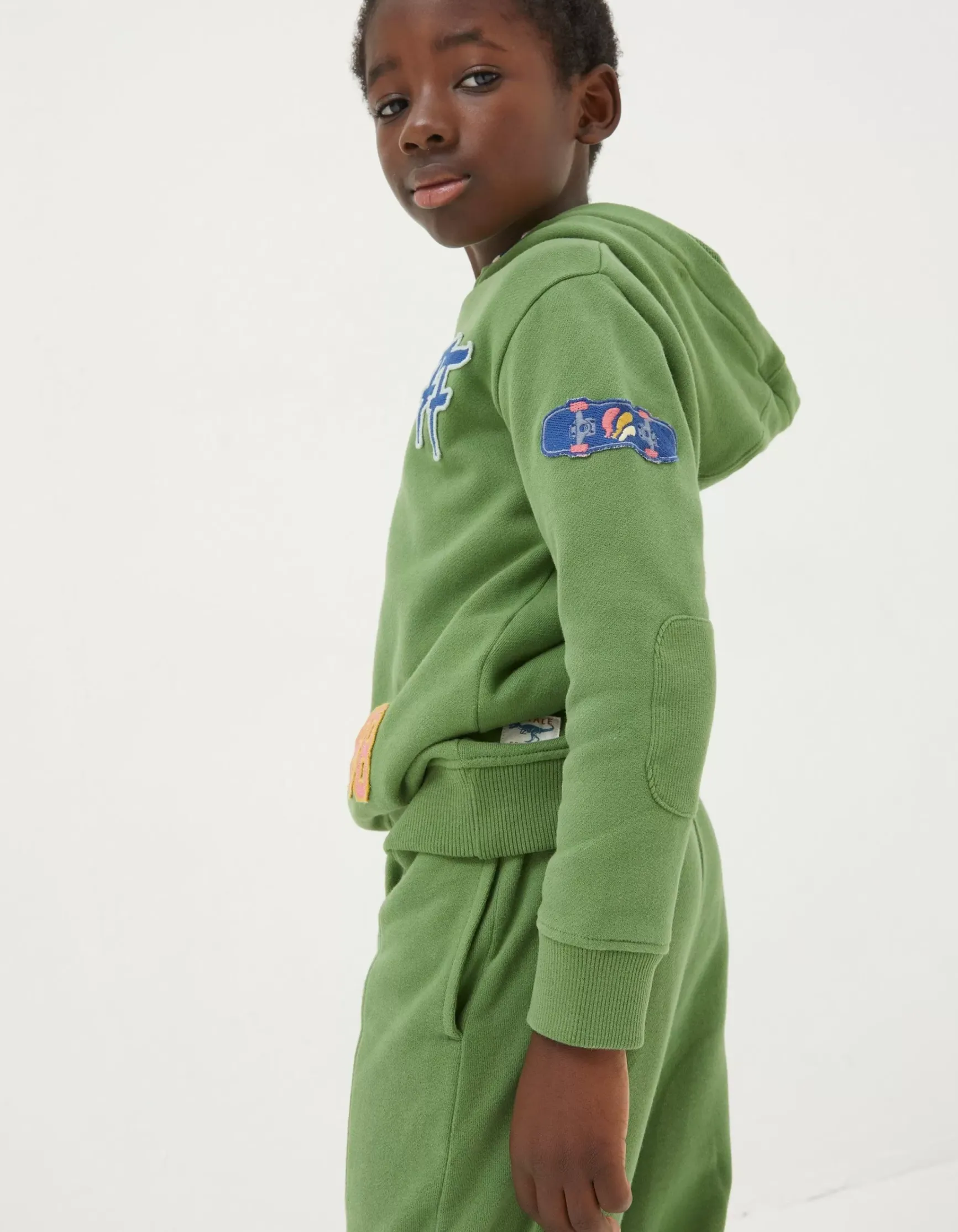 FatFace Badge Popover Hoodie|Boys View All