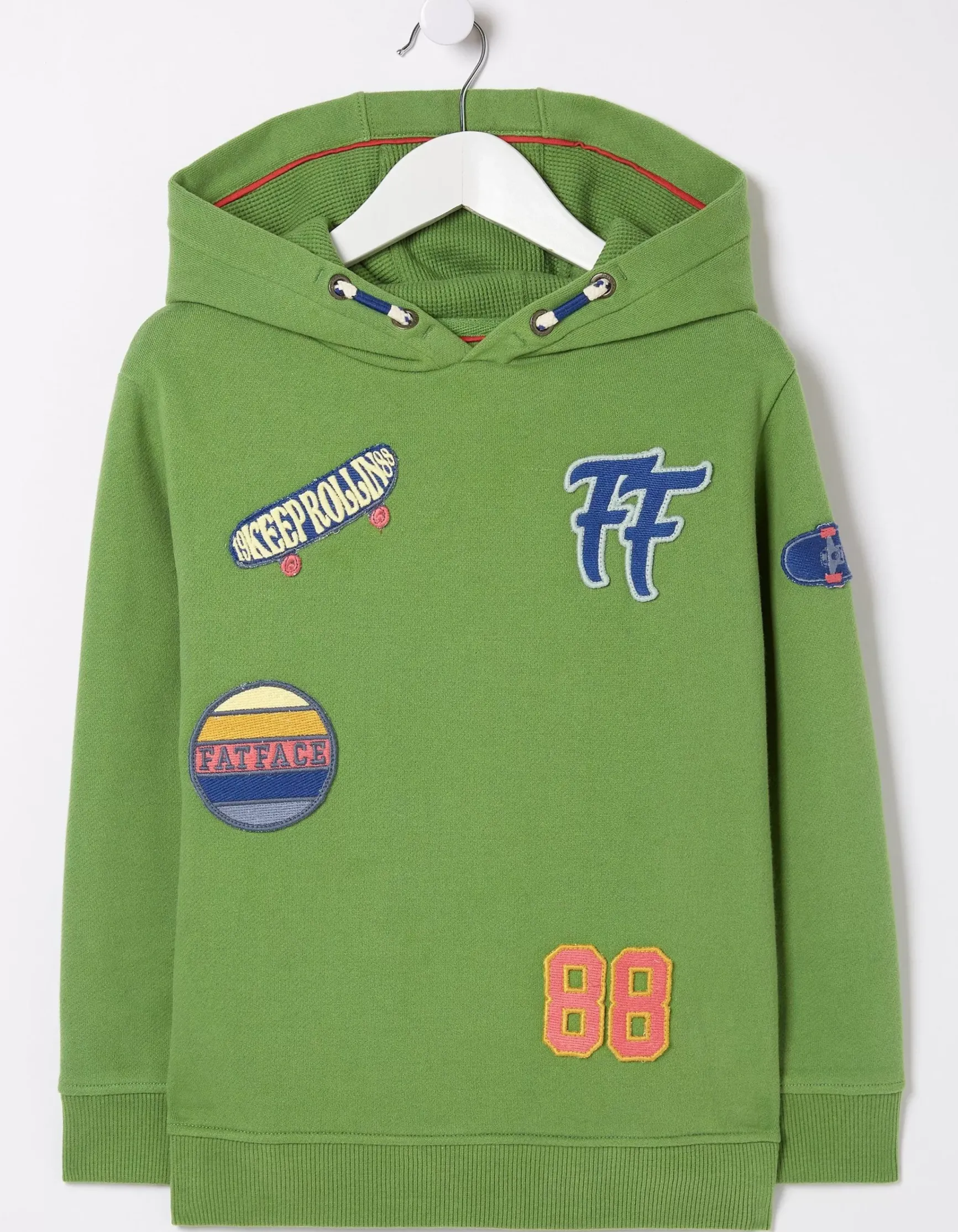 FatFace Badge Popover Hoodie|Boys View All