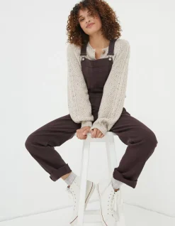 FatFace Banbury Canvas Dungaree|Women Trousers & Leggings