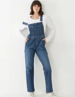 FatFace Banbury Straight Leg Denim Dungarees|Women Jumpsuits & Playsuits