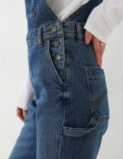 FatFace Banbury Straight Leg Denim Dungarees|Women Jumpsuits & Playsuits