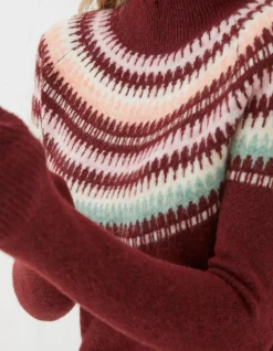 FatFace Bea Yoke Fairisle Jumper|Women Knitwear