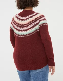 FatFace Bea Yoke Fairisle Jumper|Women Knitwear