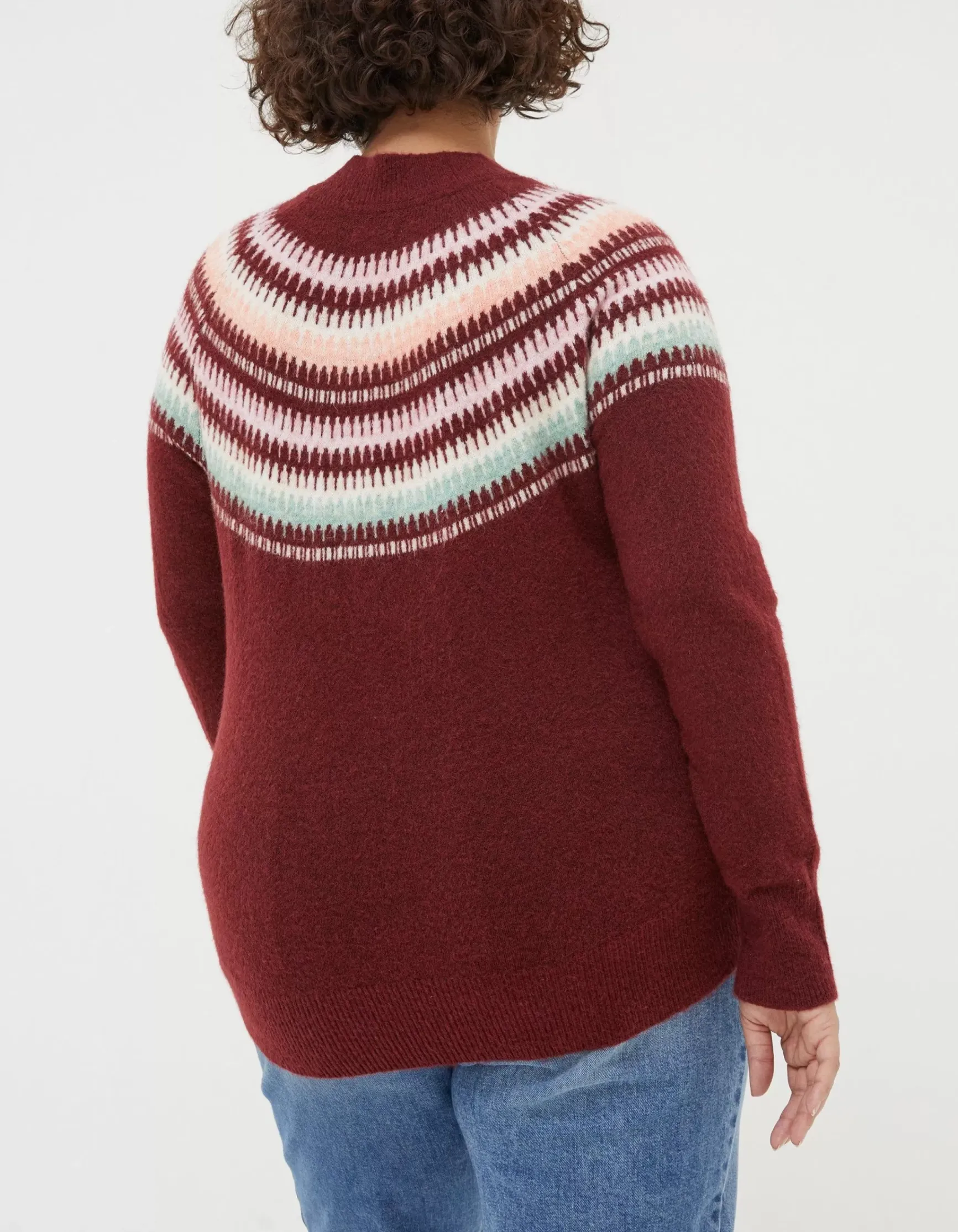 FatFace Bea Yoke Fairisle Jumper|Women Knitwear