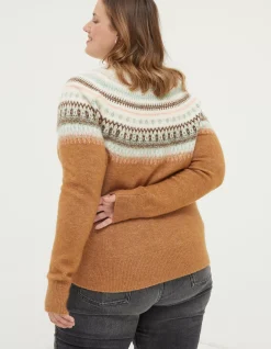 FatFace Bea Yoke Fairisle Jumper|Women Knitwear