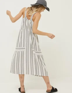 FatFace Beach Wear Tulum Stripe Midi Dress|Women Dresses