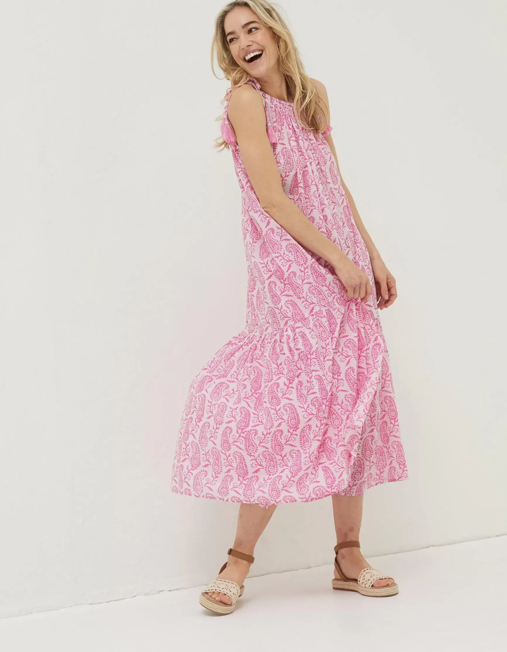 FatFace Beachwear Ayanna Paisley Midi Dress|Women Dresses