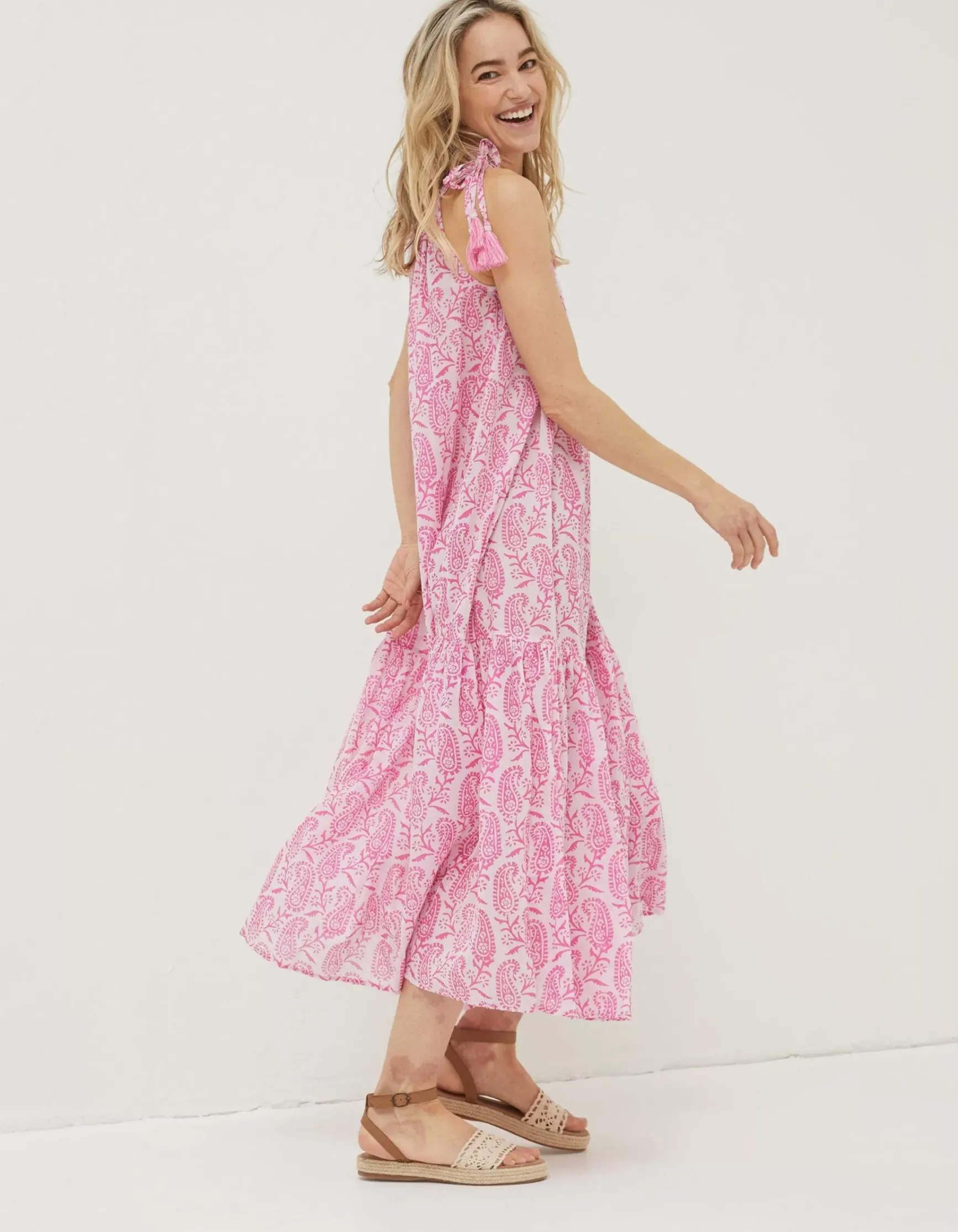FatFace Beachwear Ayanna Paisley Midi Dress|Women Dresses