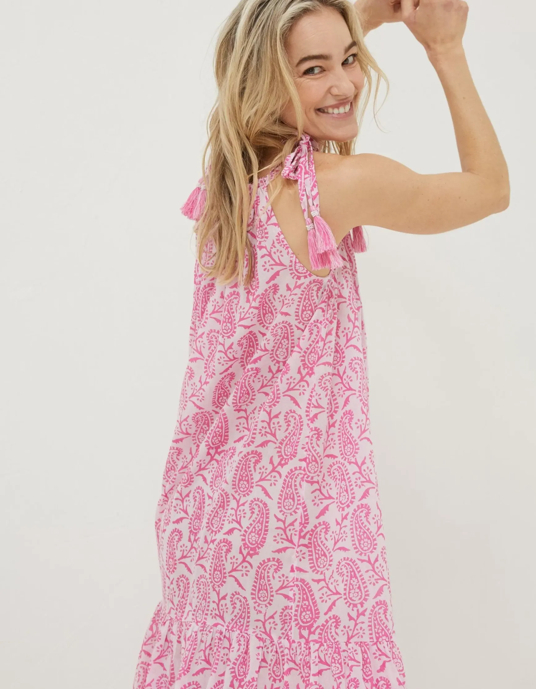FatFace Beachwear Ayanna Paisley Midi Dress|Women Dresses