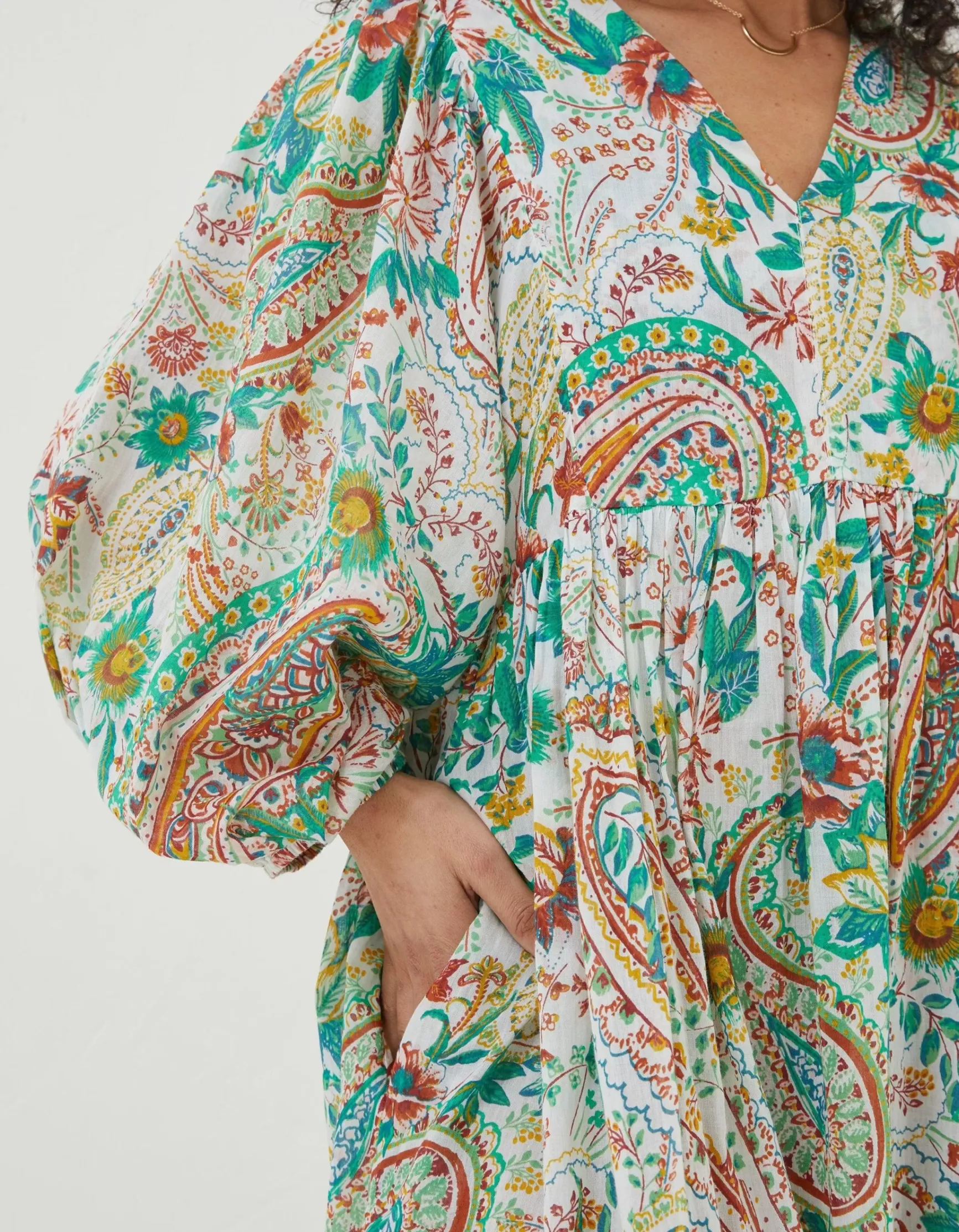 FatFace Beachwear Jocelyn Paisley Midi Dress|Women Dresses