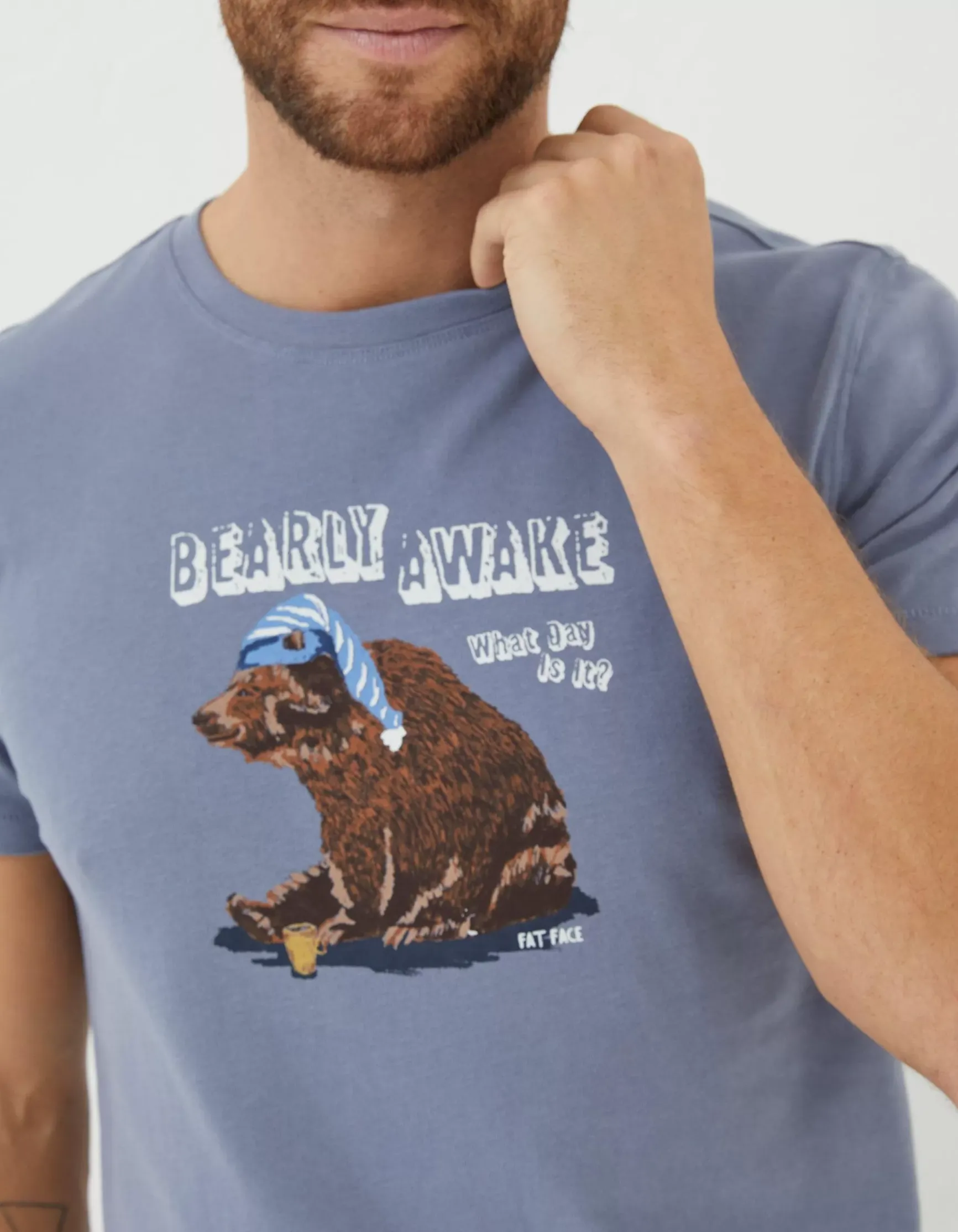 FatFace Bearly Awake T-Shirt|Men View All