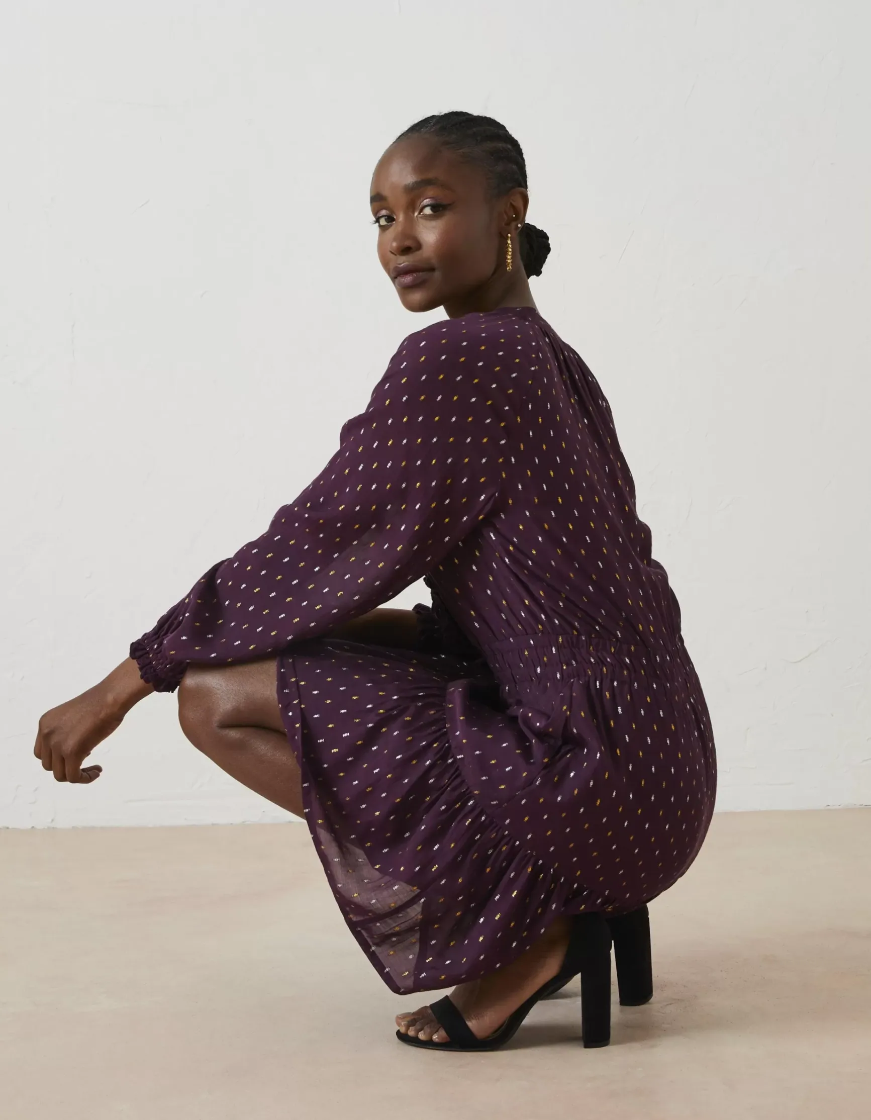 FatFace Belle Metallic Dress|Women View All