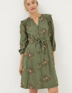 FatFace Bernie Embroidered Shirt Dress|Women View All