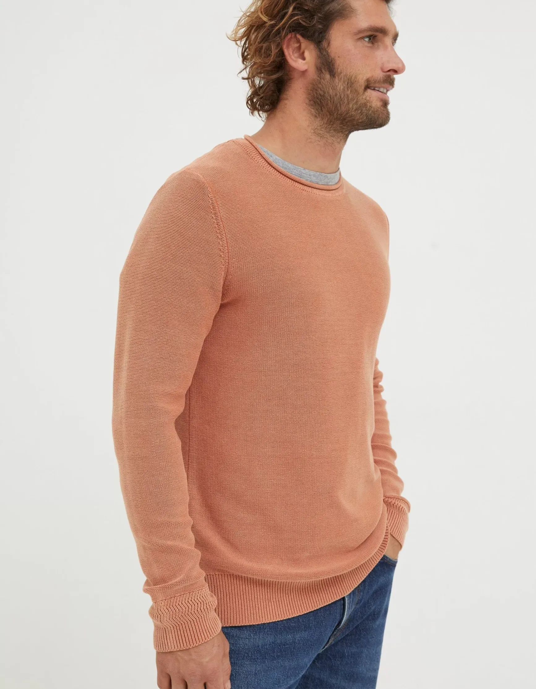 FatFace Berwick Washed Crew Jumper|Men View All