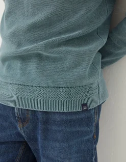 FatFace Berwick Washed Crew Neck|Men Knitwear
