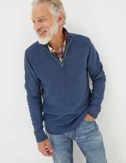 FatFace Berwick Washed Half Neck|Men Knitwear
