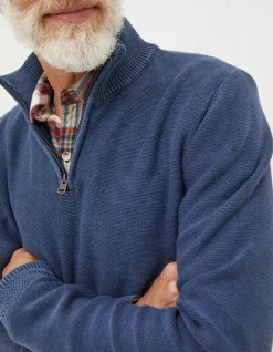 FatFace Berwick Washed Half Neck|Men Knitwear