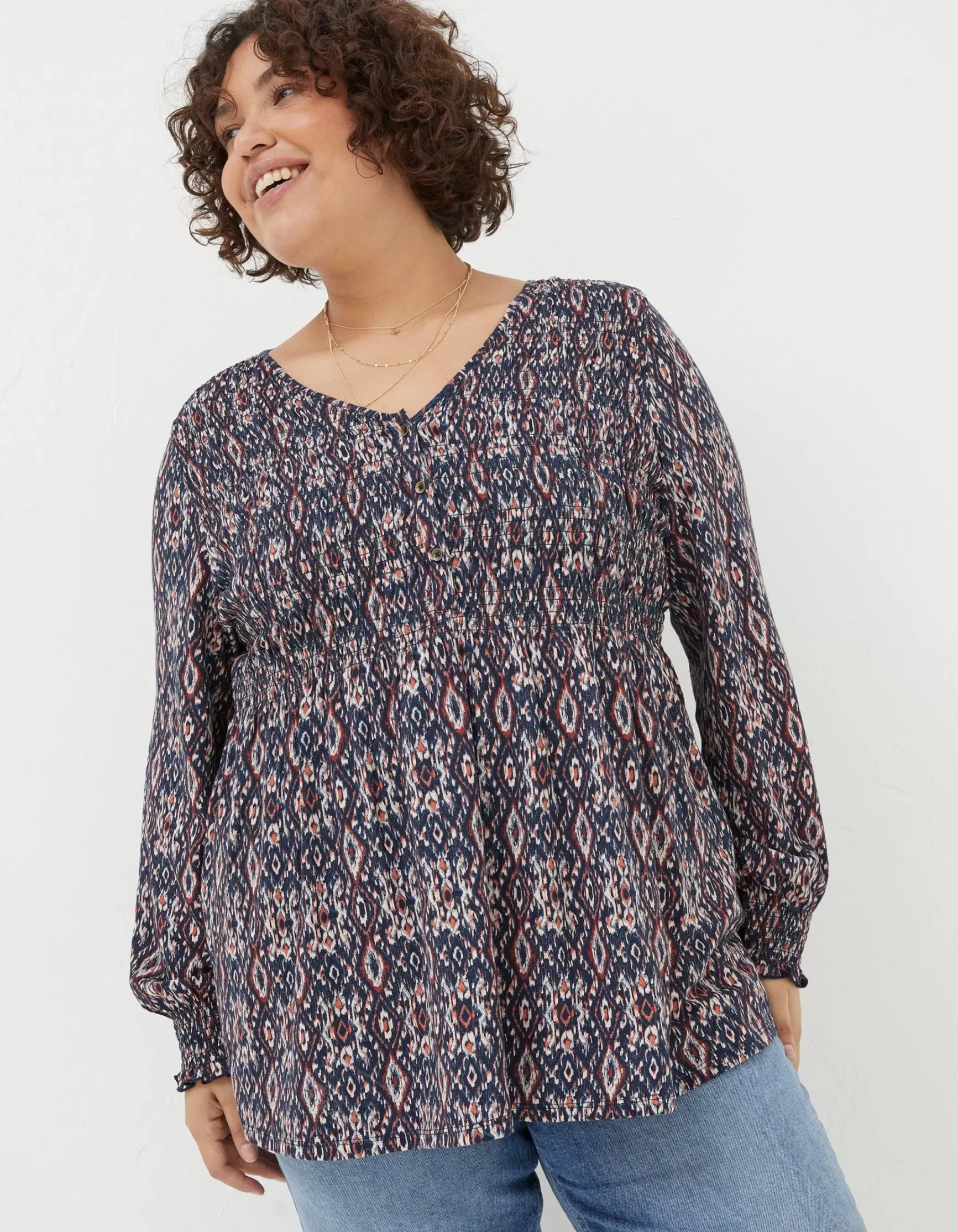 FatFace Beth Ikat Geo Tunic|Women View All