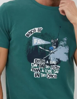 FatFace Better A Bad Day Ski T Shirt|Men View All