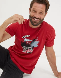 FatFace Better A Bad Day Ski T-Shirt|Men T-Shirts