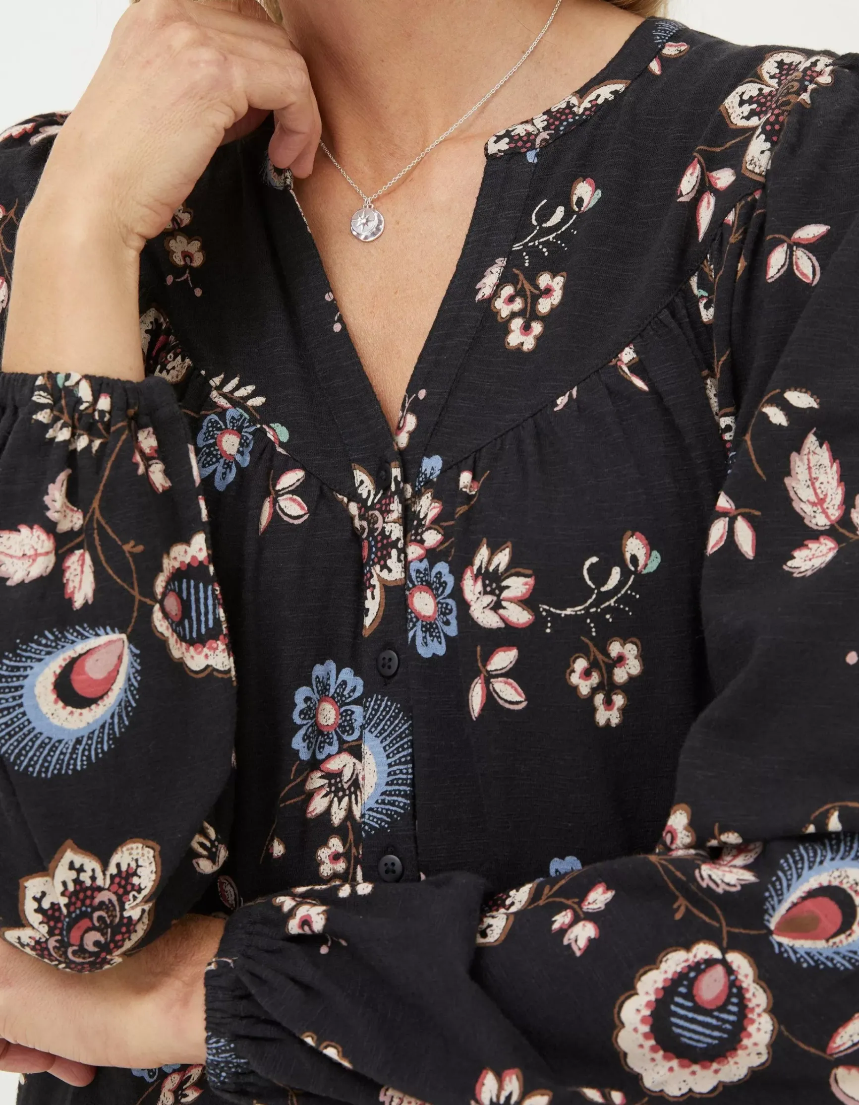 FatFace Betty Fall Floral Tunic|Women Tops & T-Shirts