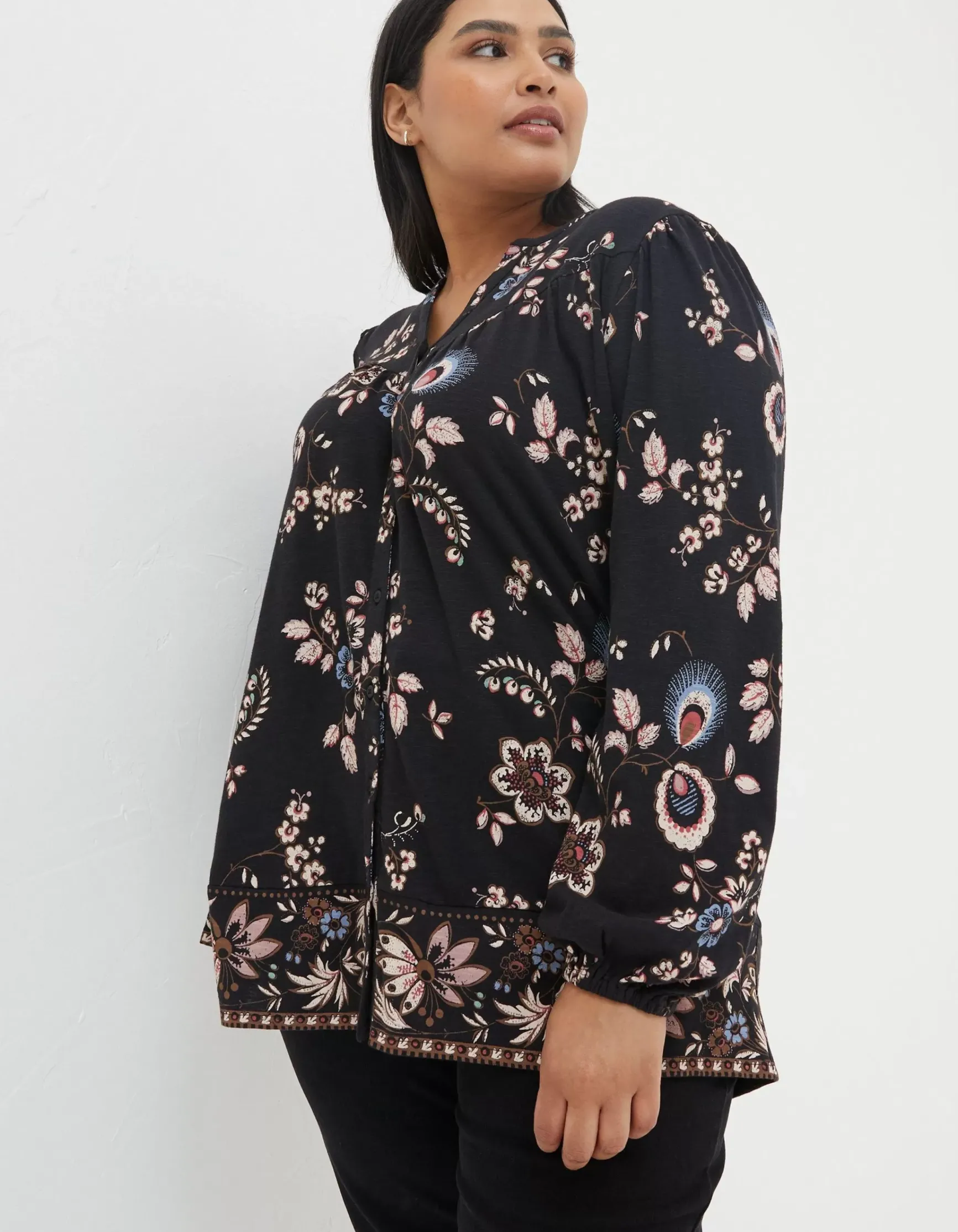 FatFace Betty Fall Floral Tunic|Women Tops & T-Shirts