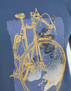 FatFace Bike Map T-Shirt|Men T-Shirts