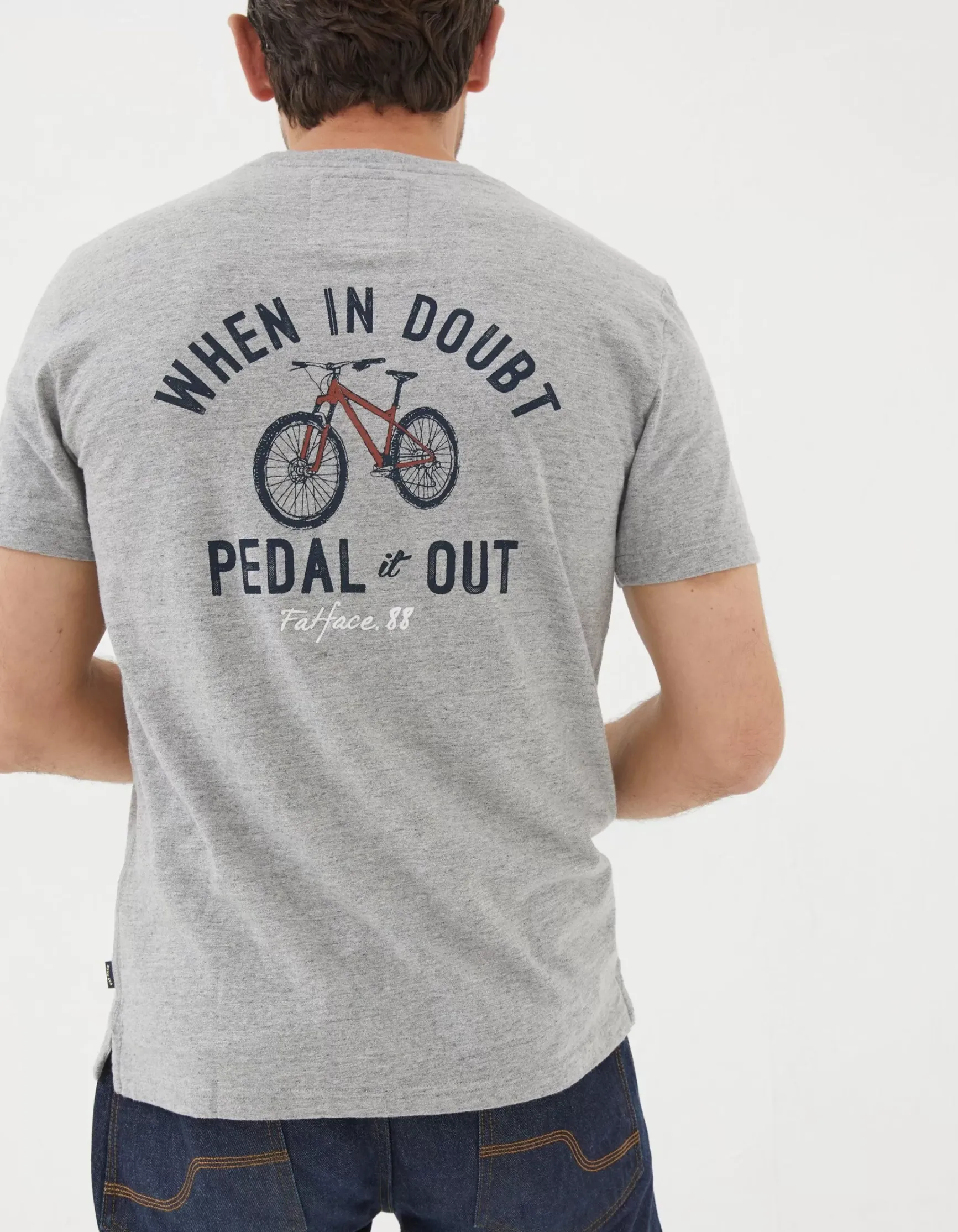 FatFace Bike Pedal T-Shirt|Men T-Shirts