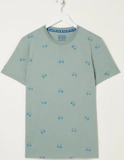 FatFace Bike Print T-Shirt|Men T-Shirts