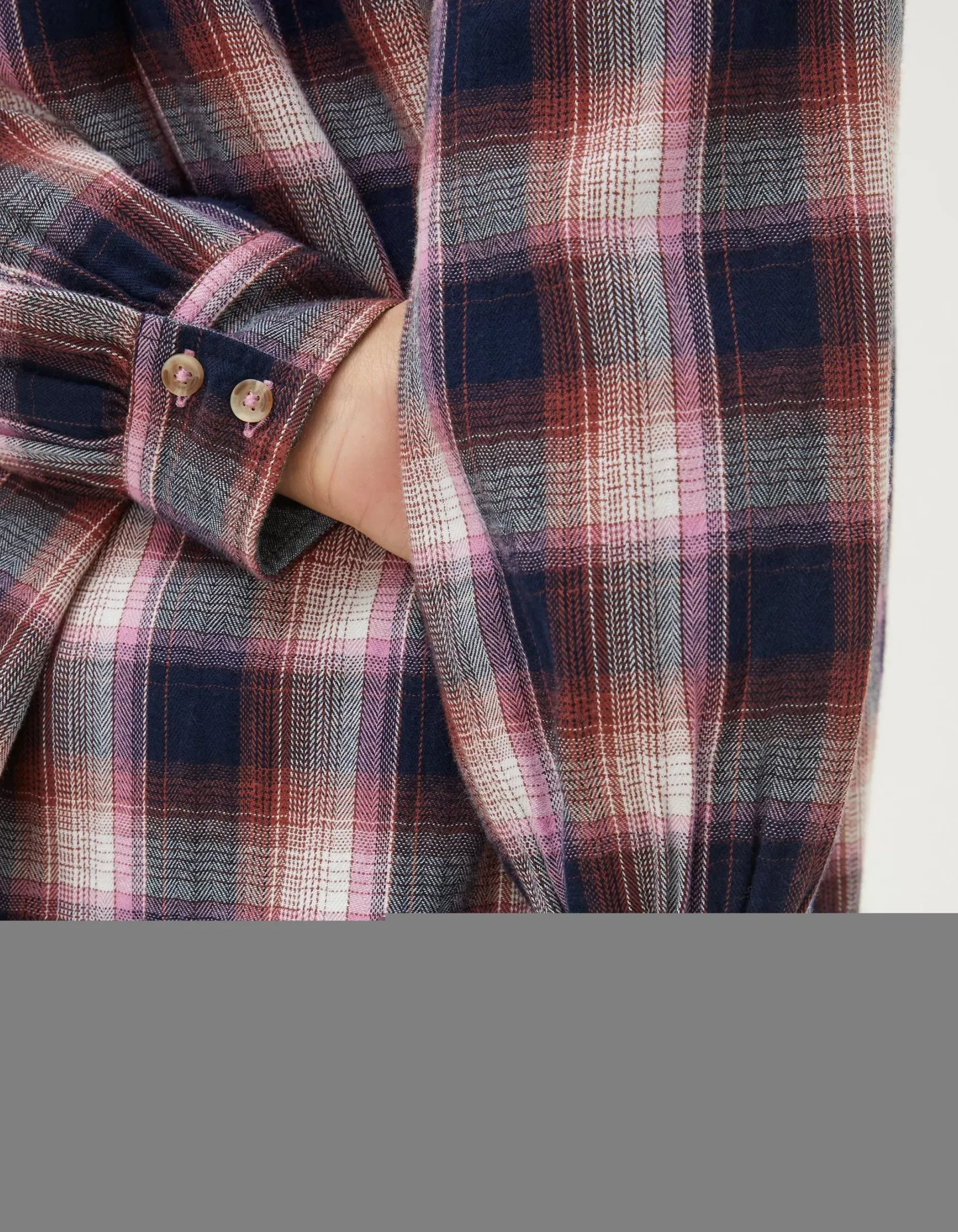 FatFace Billie Longline Check Shirt|Women Shirts & Blouses