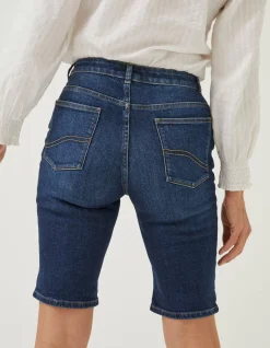 FatFace Bisley Denim Bermuda Shorts|Women Shorts