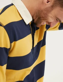 FatFace Block Stripe 88 Rugby Shirt|Men T-Shirts