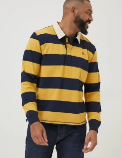 FatFace Block Stripe 88 Rugby Shirt|Men T-Shirts