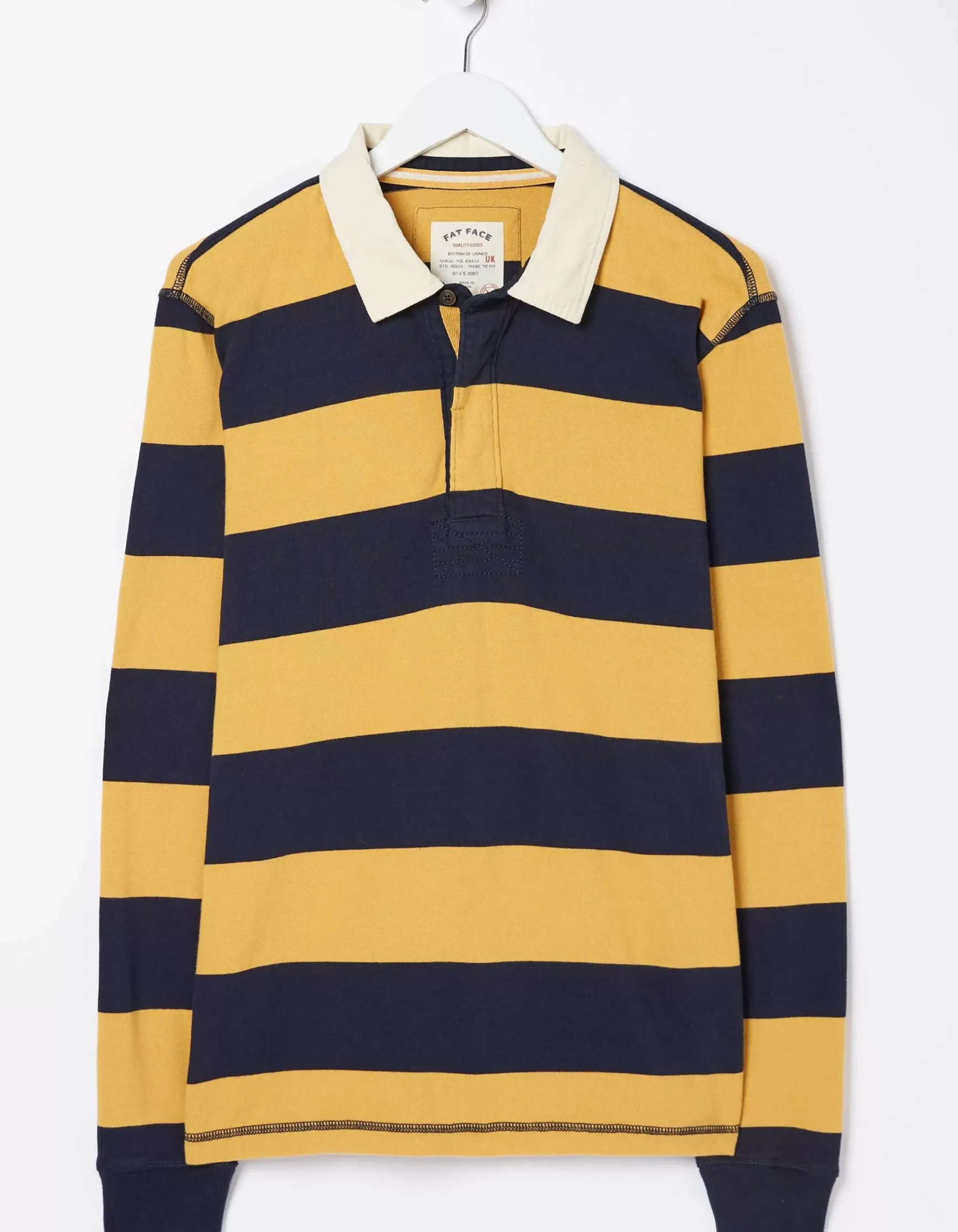 FatFace Block Stripe 88 Rugby Shirt|Men T-Shirts