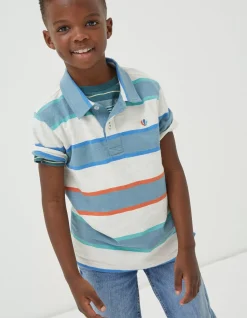 FatFace Block Stripe Polo|Boys View All