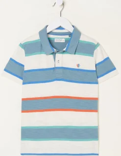 FatFace Block Stripe Polo|Boys View All