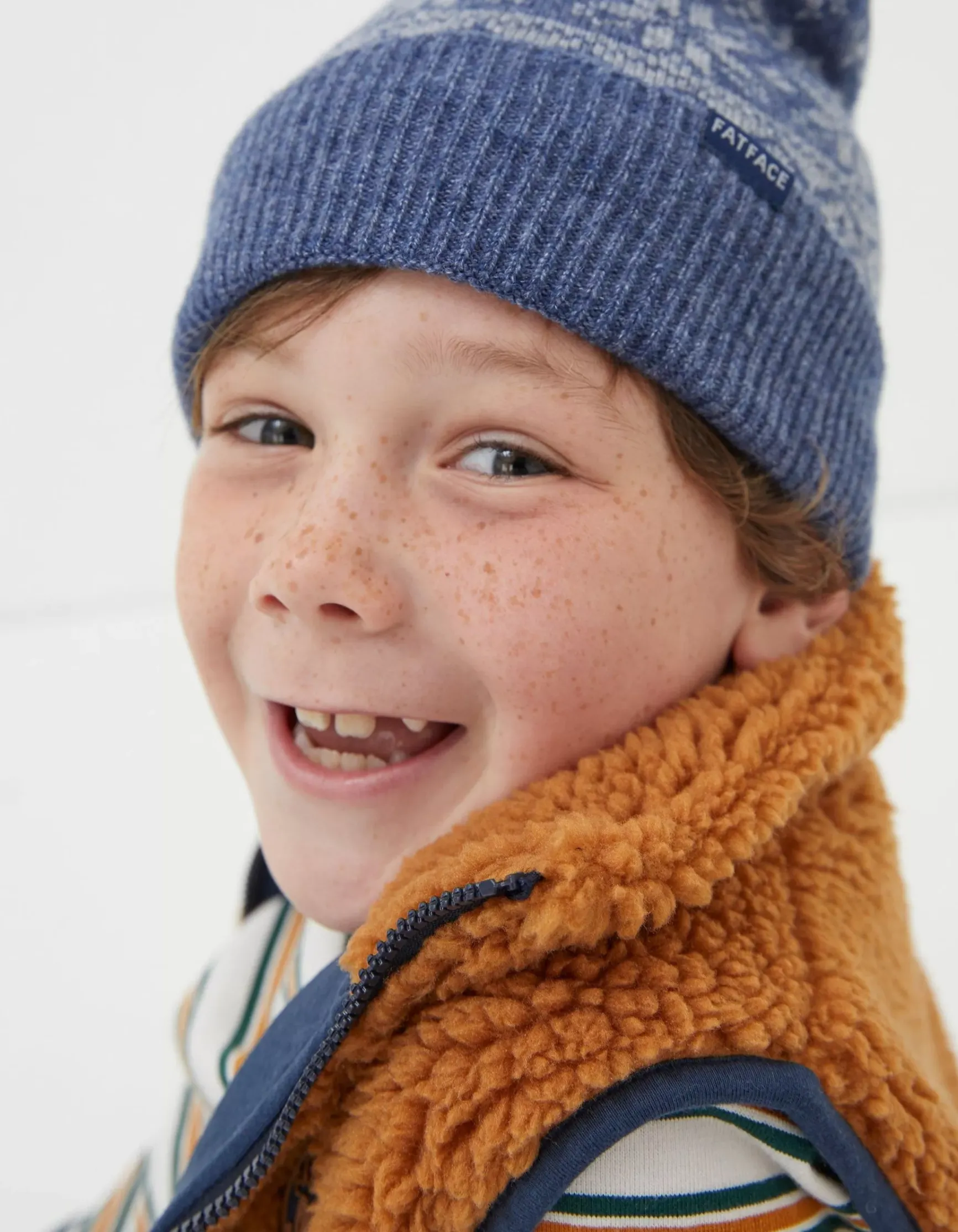 FatFace Bobbi Bear Fairisle Beanie|Kids View All