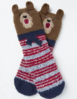 FatFace Bobbi Bear Fluffy Socks|Kids View All