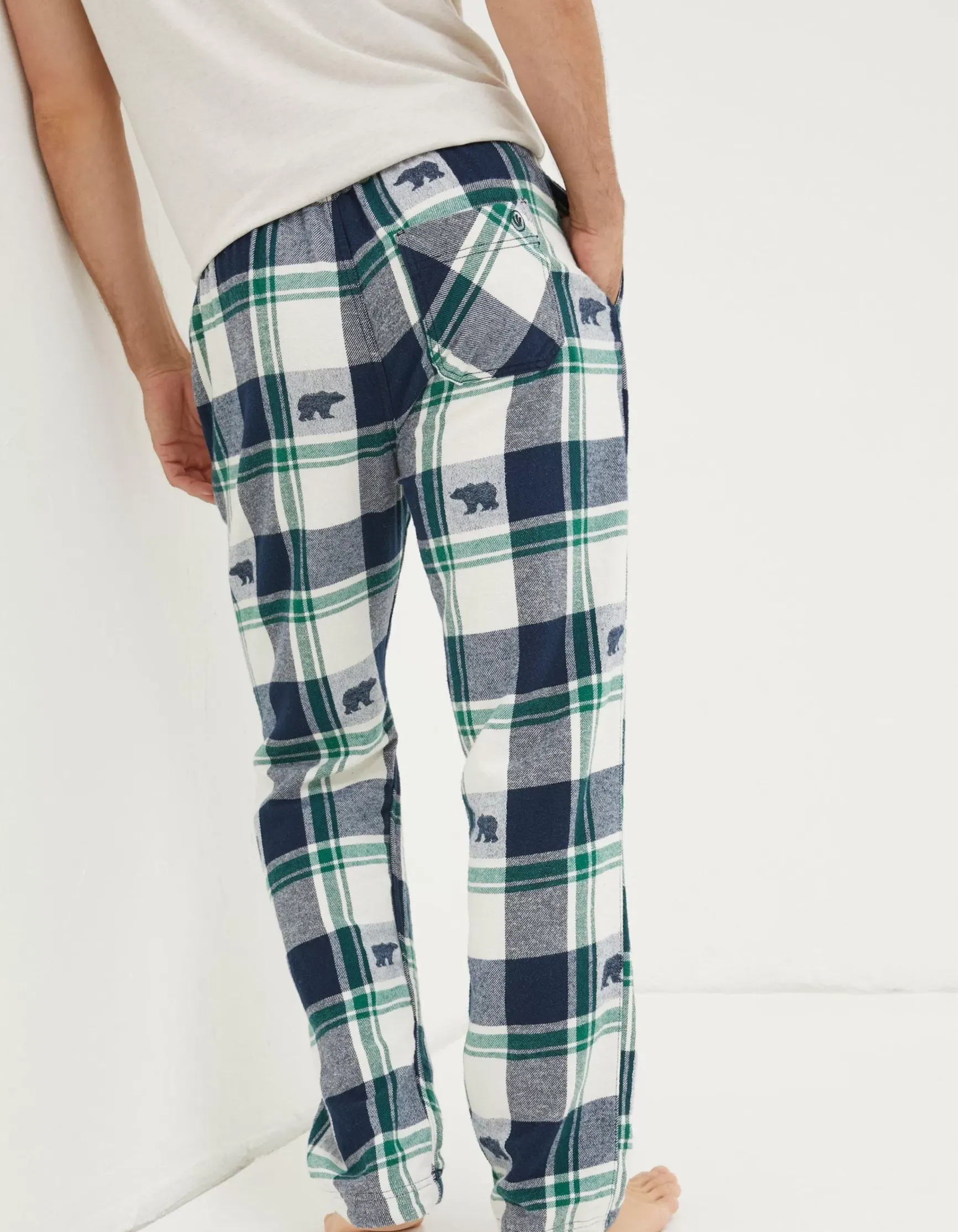 FatFace Bobbi Bear Jacquard Pyjama Bottoms|Men View All