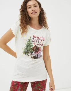 FatFace Bobbi Bear T-Shirt|Women Nightwear & Loungewear