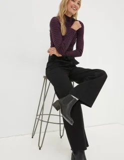 FatFace Bodi Belted Drape Trousers|Women Trousers & Leggings