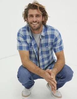 FatFace Bodmin Indigo Check Shirt|Men View All