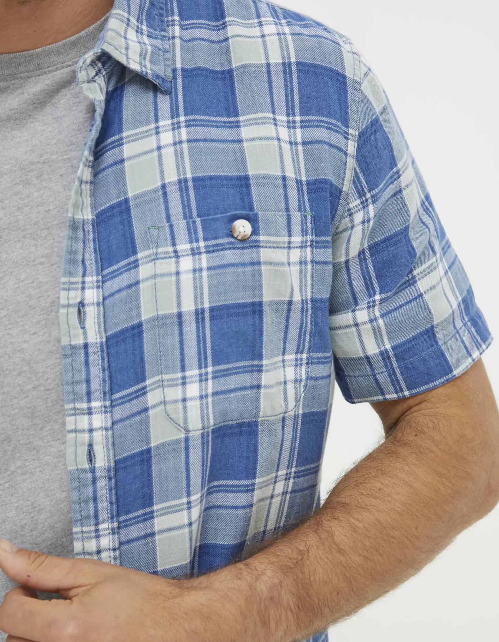 FatFace Bodmin Indigo Check Shirt|Men View All