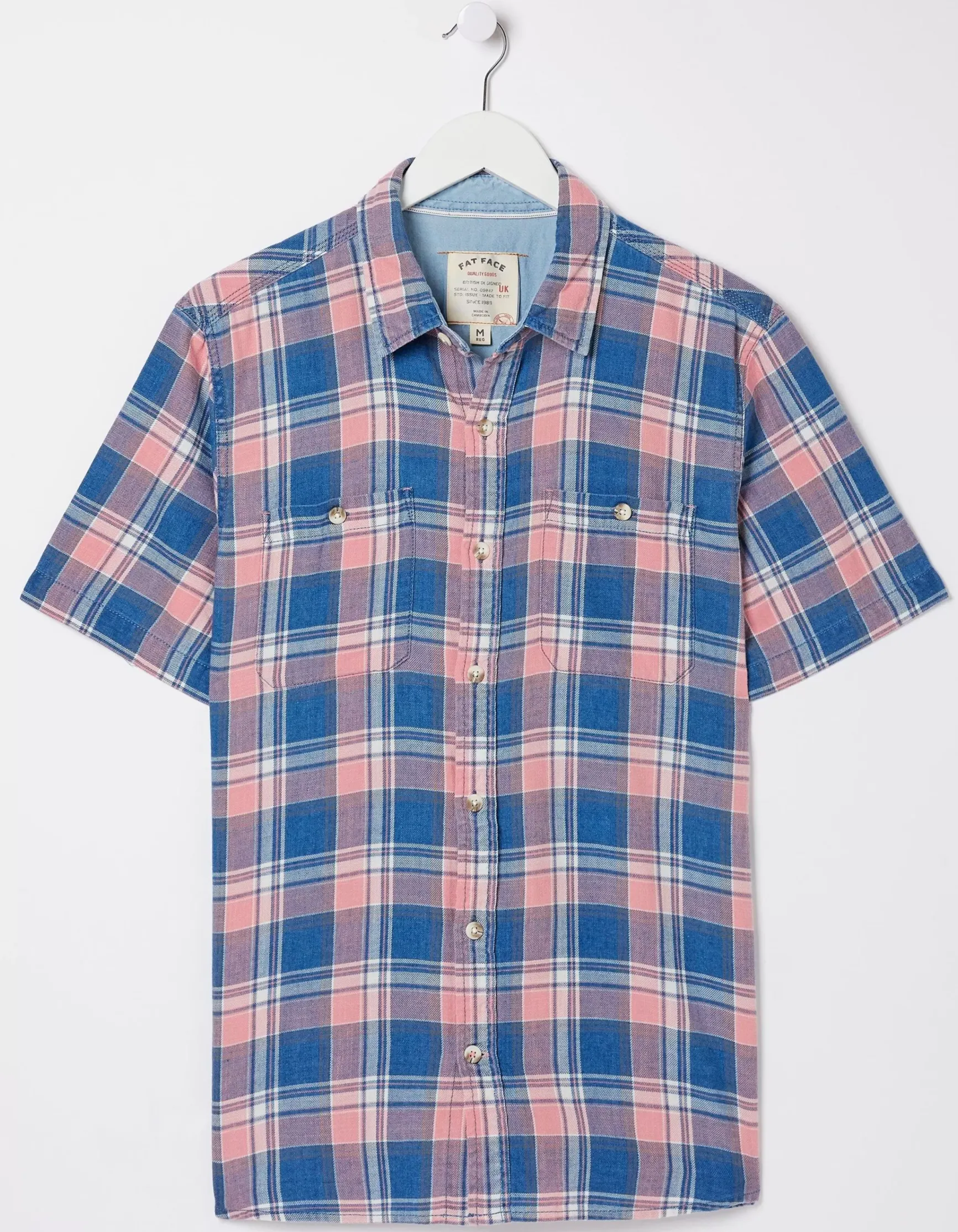 FatFace Bodmin Indigo Check Shirt|Men View All